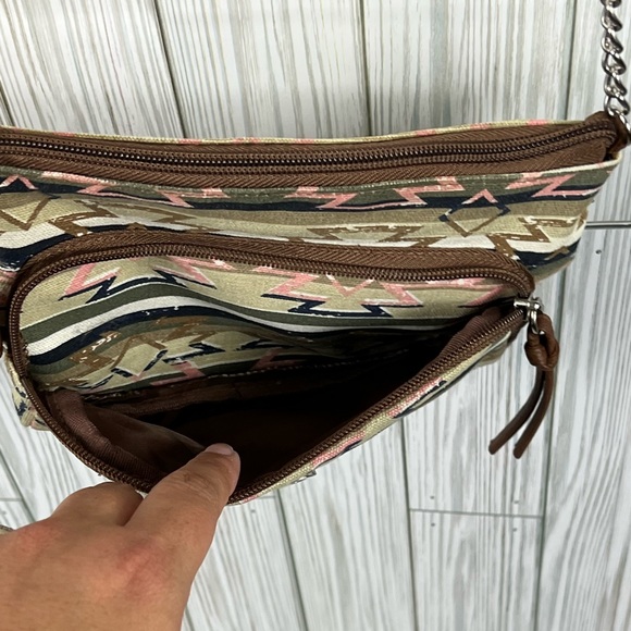 Santa Fe (Tan Aztec) Crossbody Bag - Picture 3 of 5